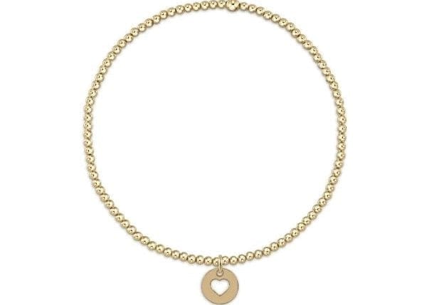 Classic Gold 2mm Bracelet - Guardian Angel Small Gold Disc