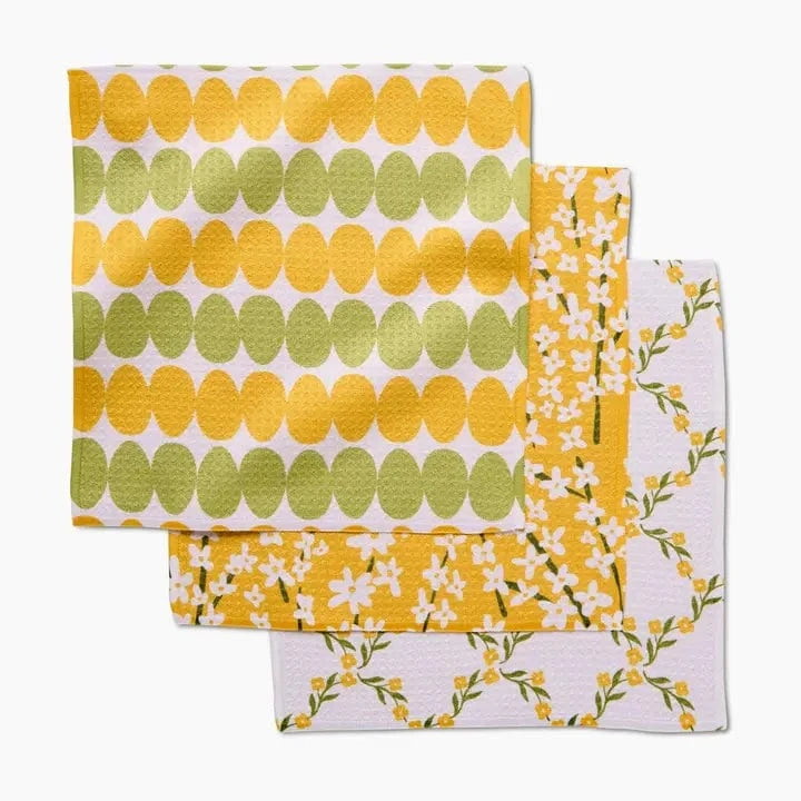 Geometry Signs Of Springtime Dishcloth Set