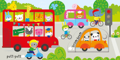 Slide And See Things That Go board book : Usborne