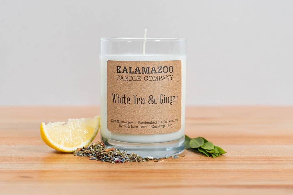 White Tea & Ginger Candle 10oz Jar