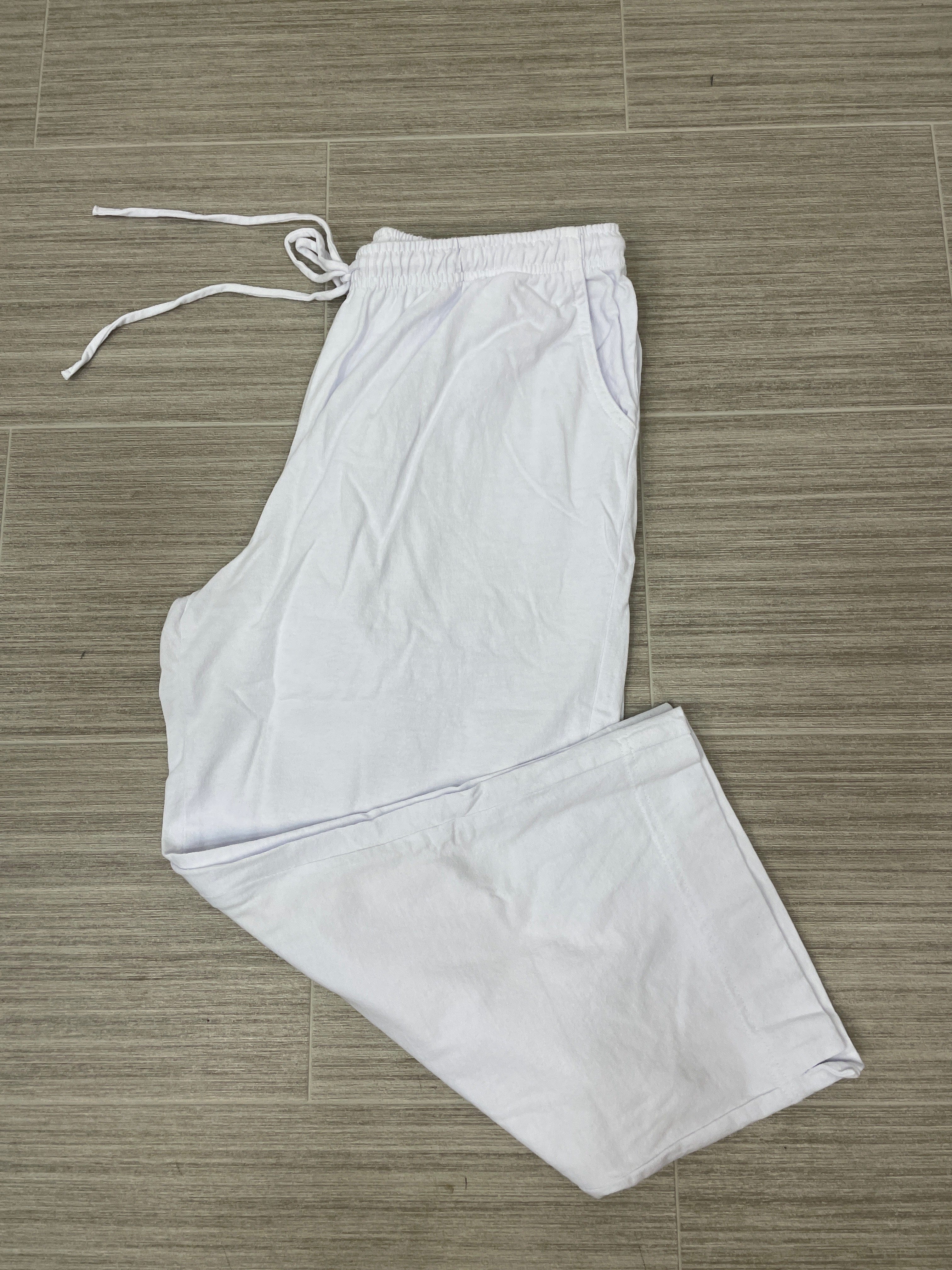 White Texture Pant