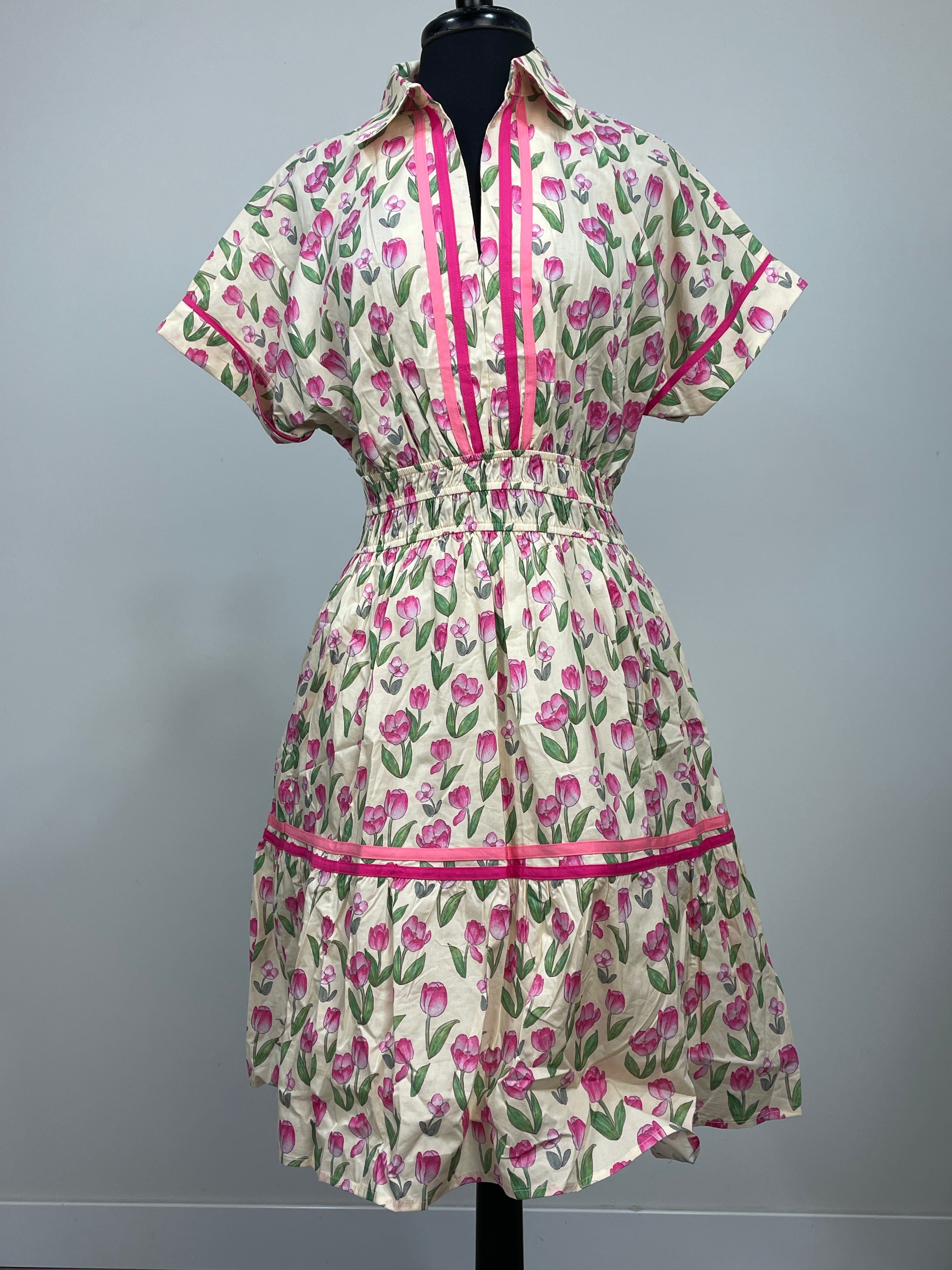 Pink Tulip Tiered Dress