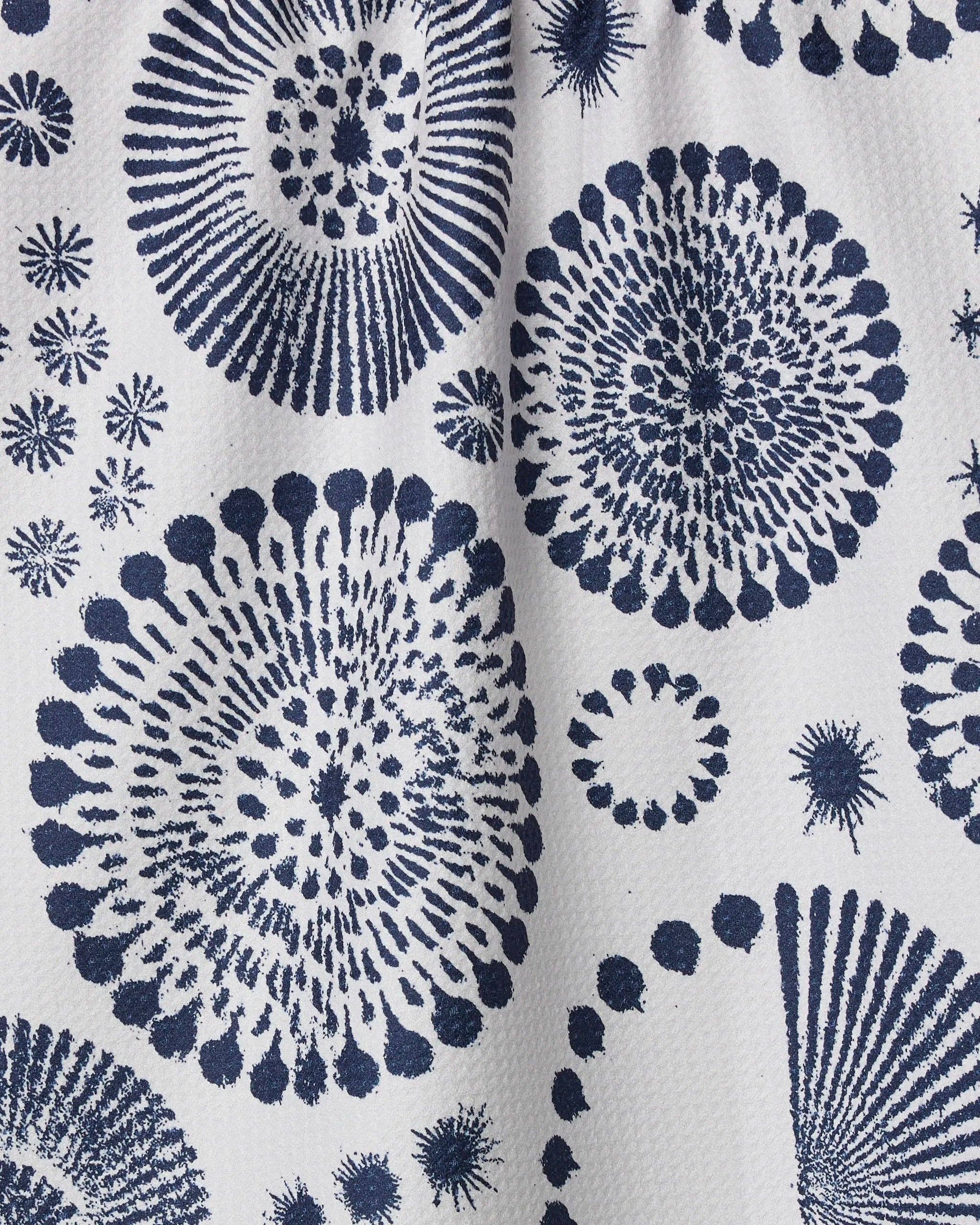 Geometry Freedom Sparks Tea Towel: Blue