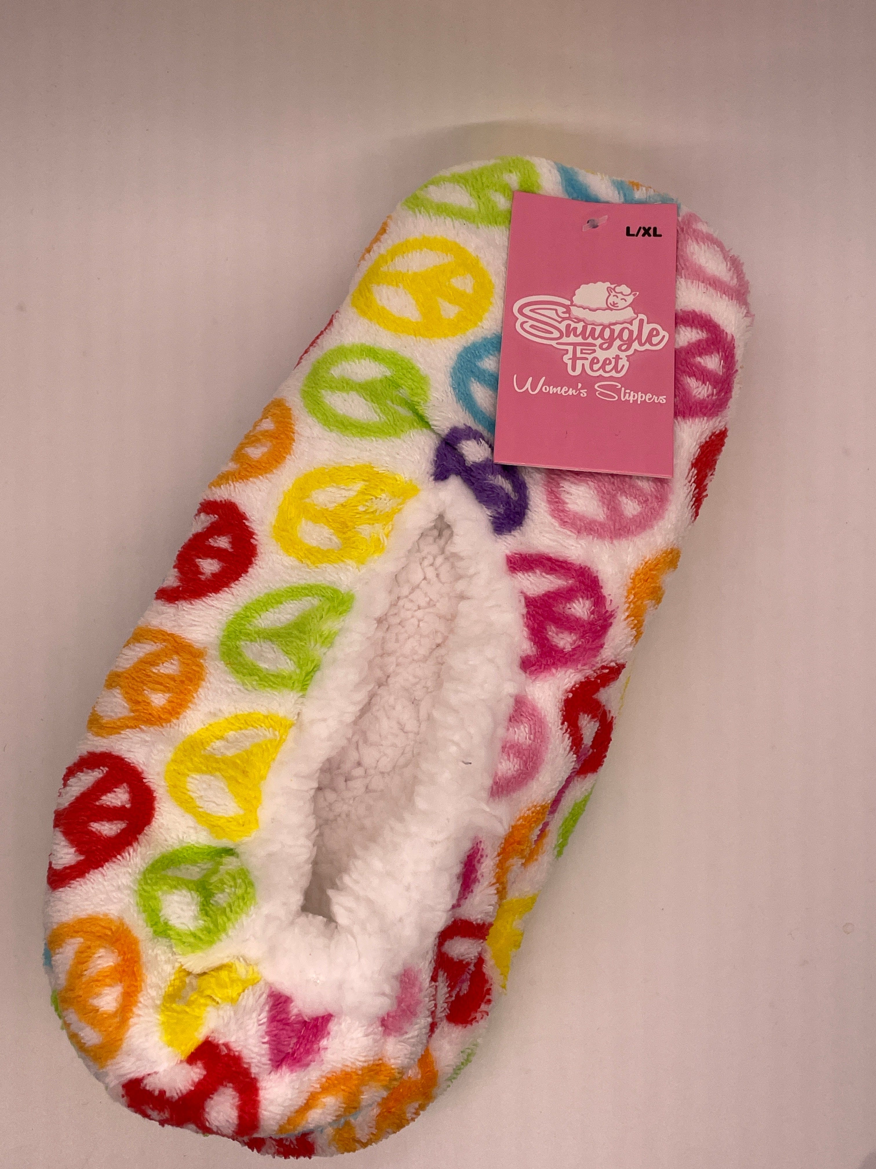Women's Peace Signs Print Slippers