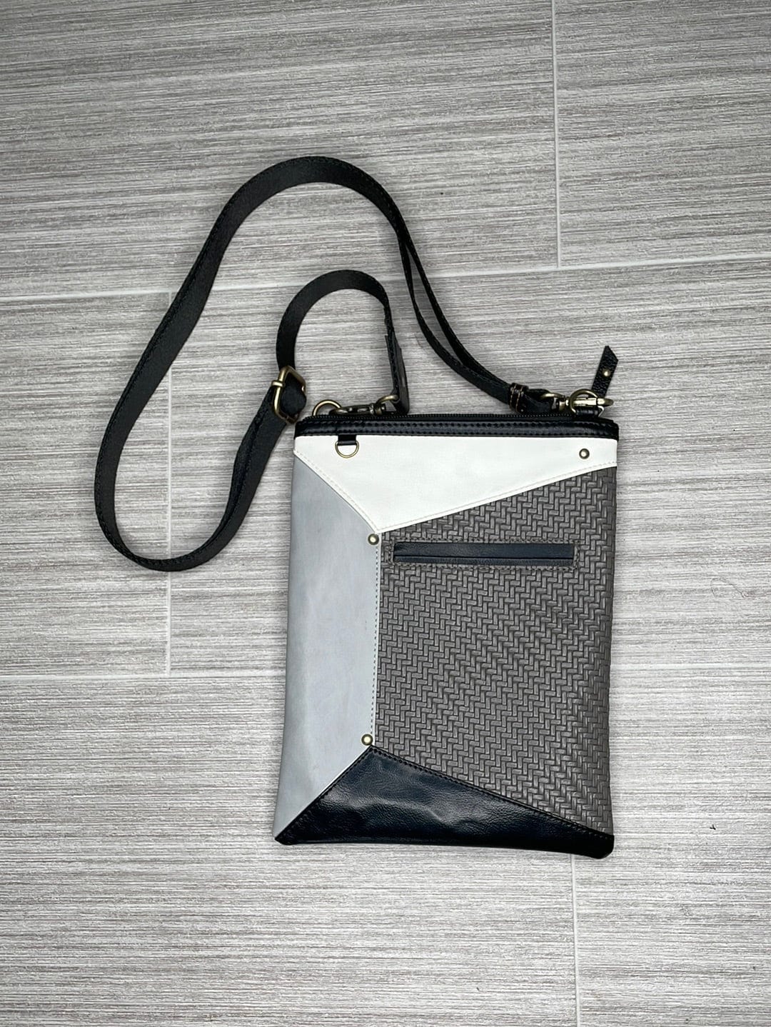 Gray Harper Crossbody W/ Phone Pocket