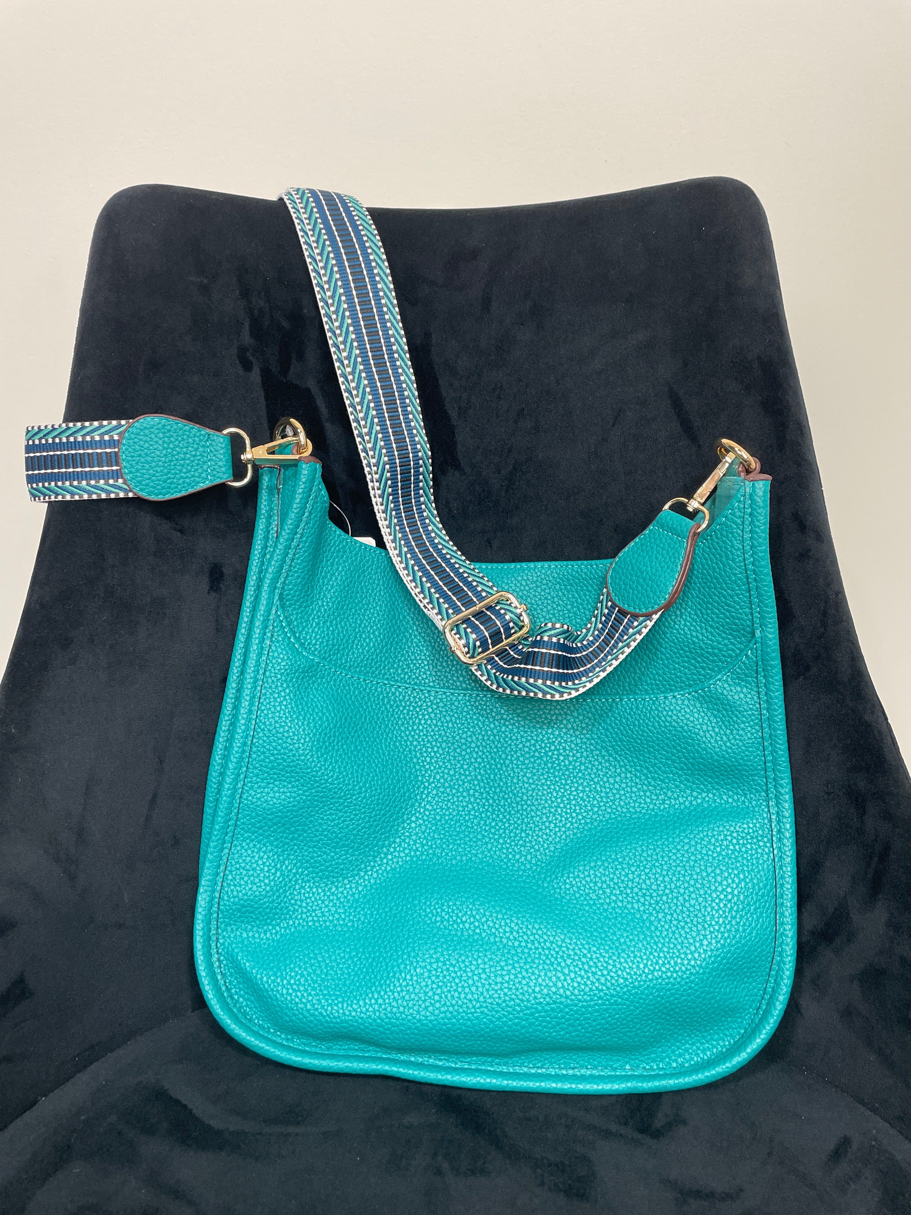 Turquoise Crossbody Messenger Bag