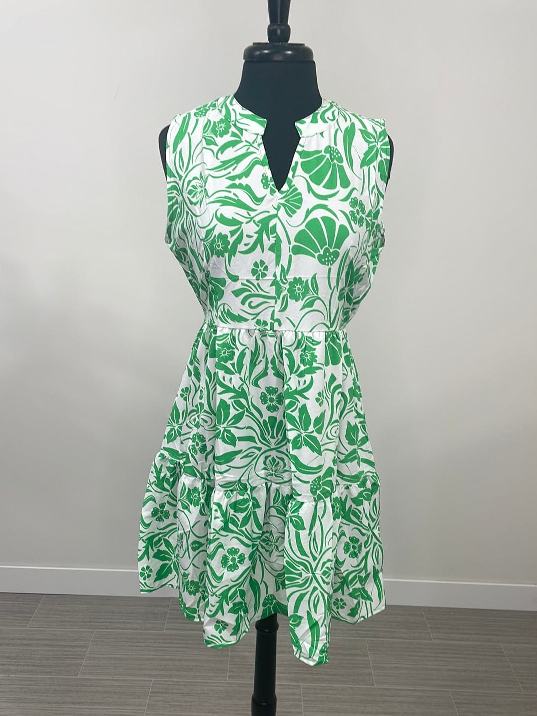 Kelly Tropical Floral Tiered Mini Dress