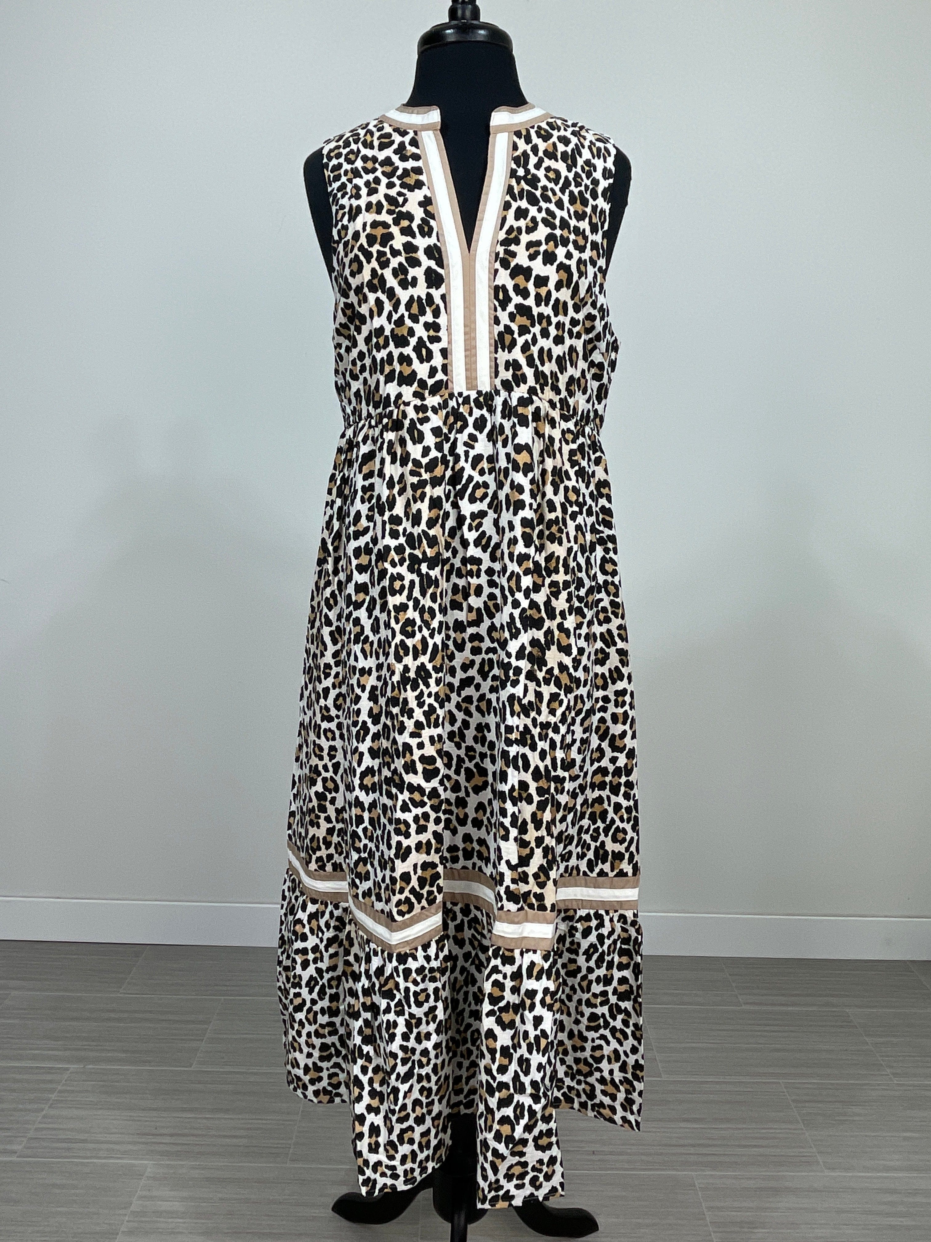 Leopard Print Maxi Dress