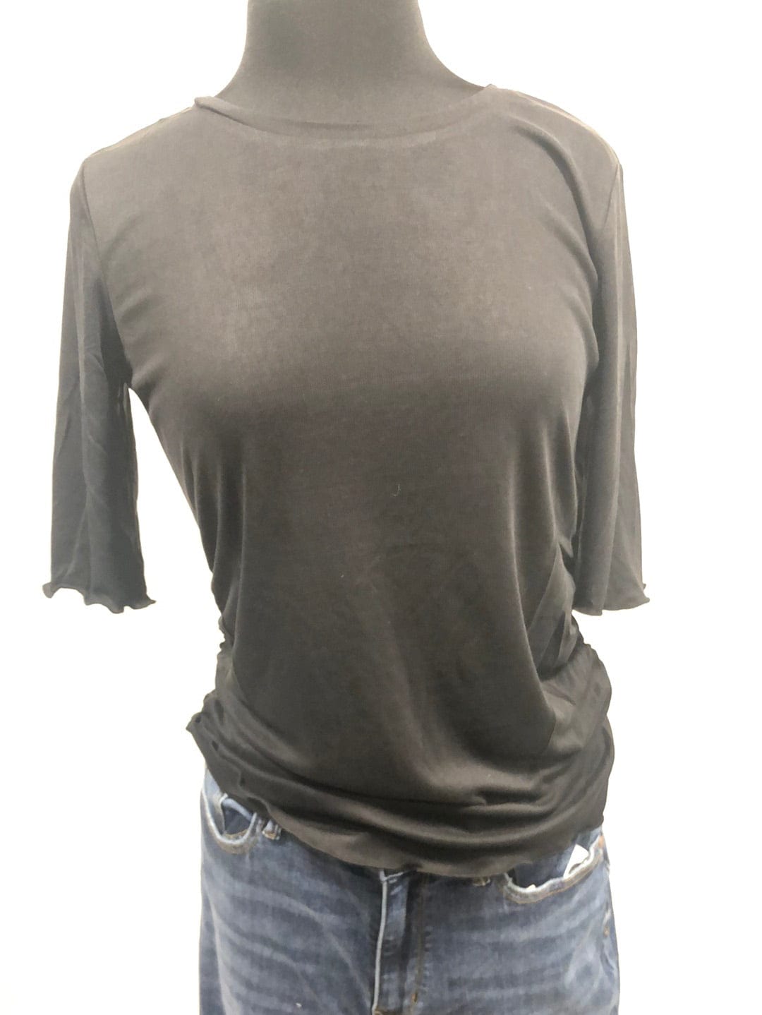 Black Ruched Top