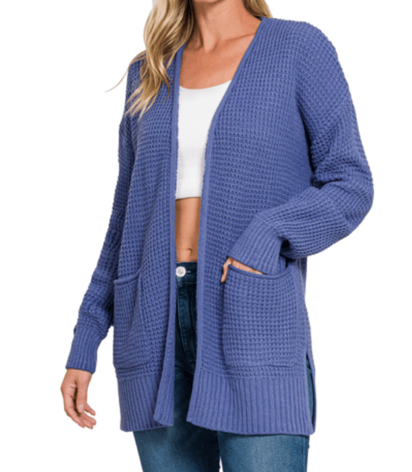 Marlin Waffle Open Cardigan