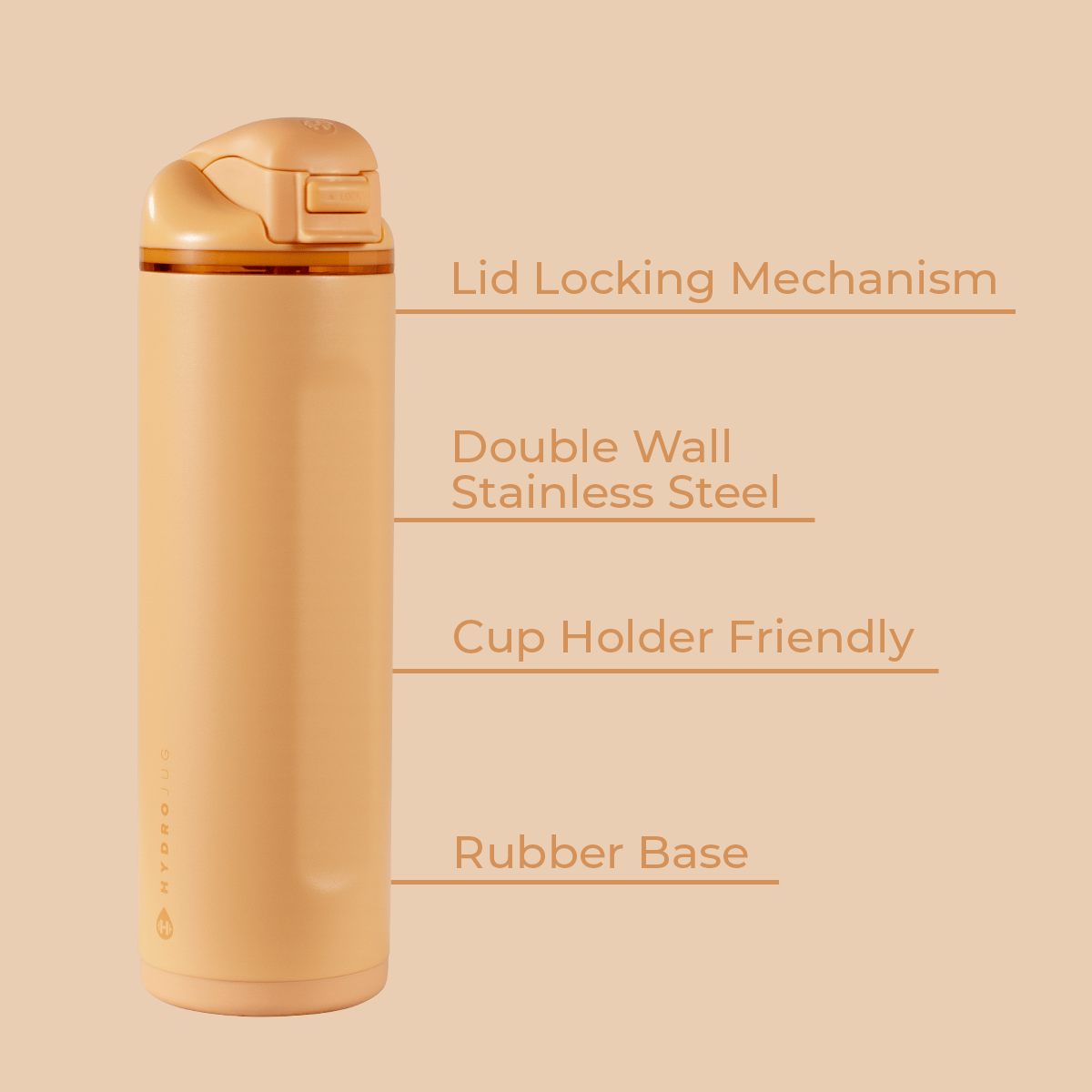 Marigold HydroJug 24oz Ease2o Water Bottle