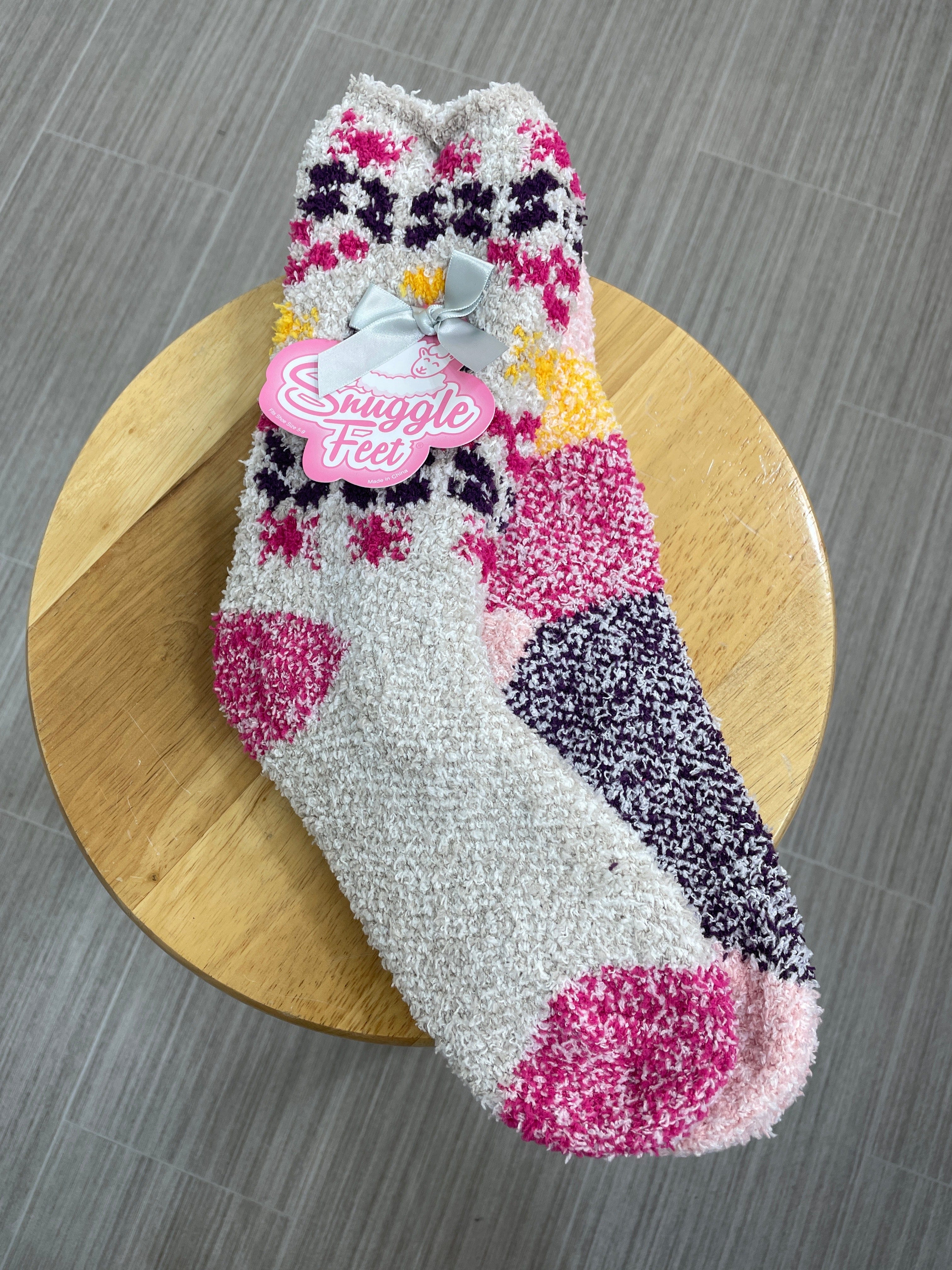Pink & Purple Mix 2pk Snuggle Feet