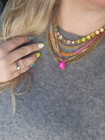 Milli Necklace in Electrics: Electric Blue