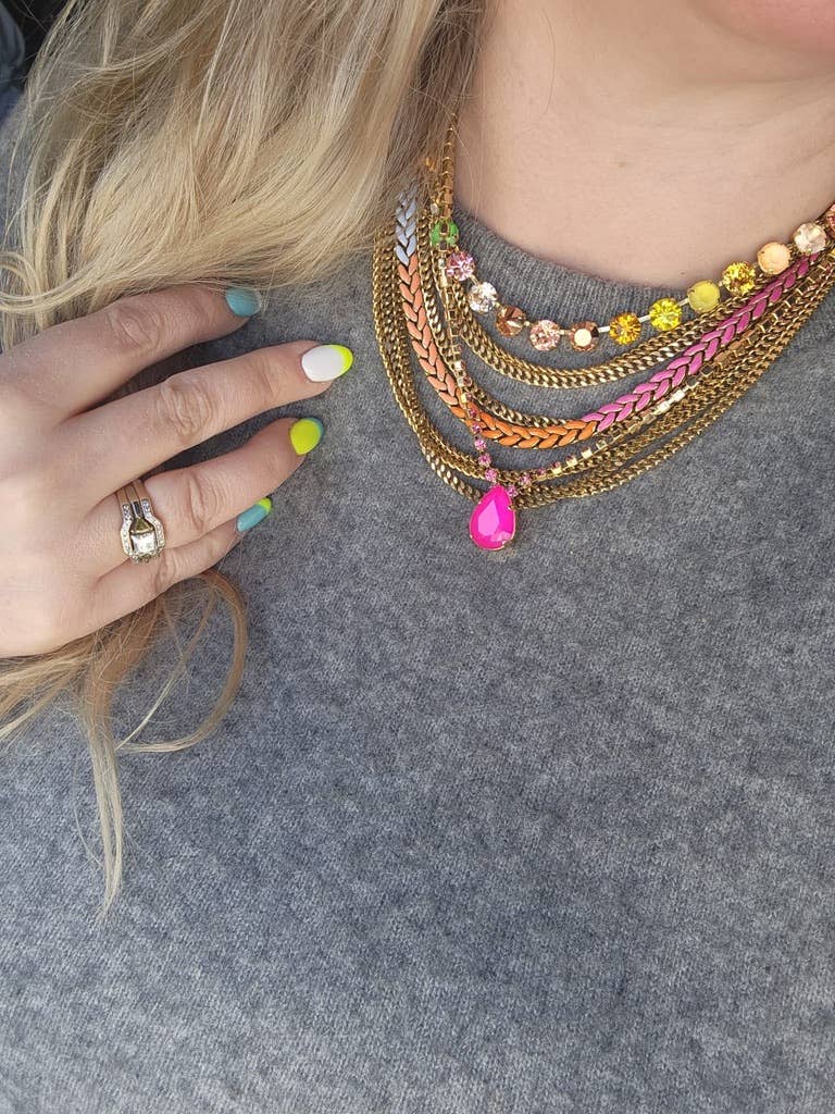 Milli Necklace in Electrics: Electric Blue