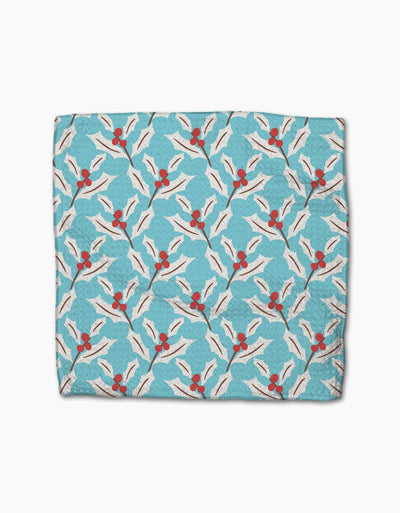 Winter Holly Dishcloth Set