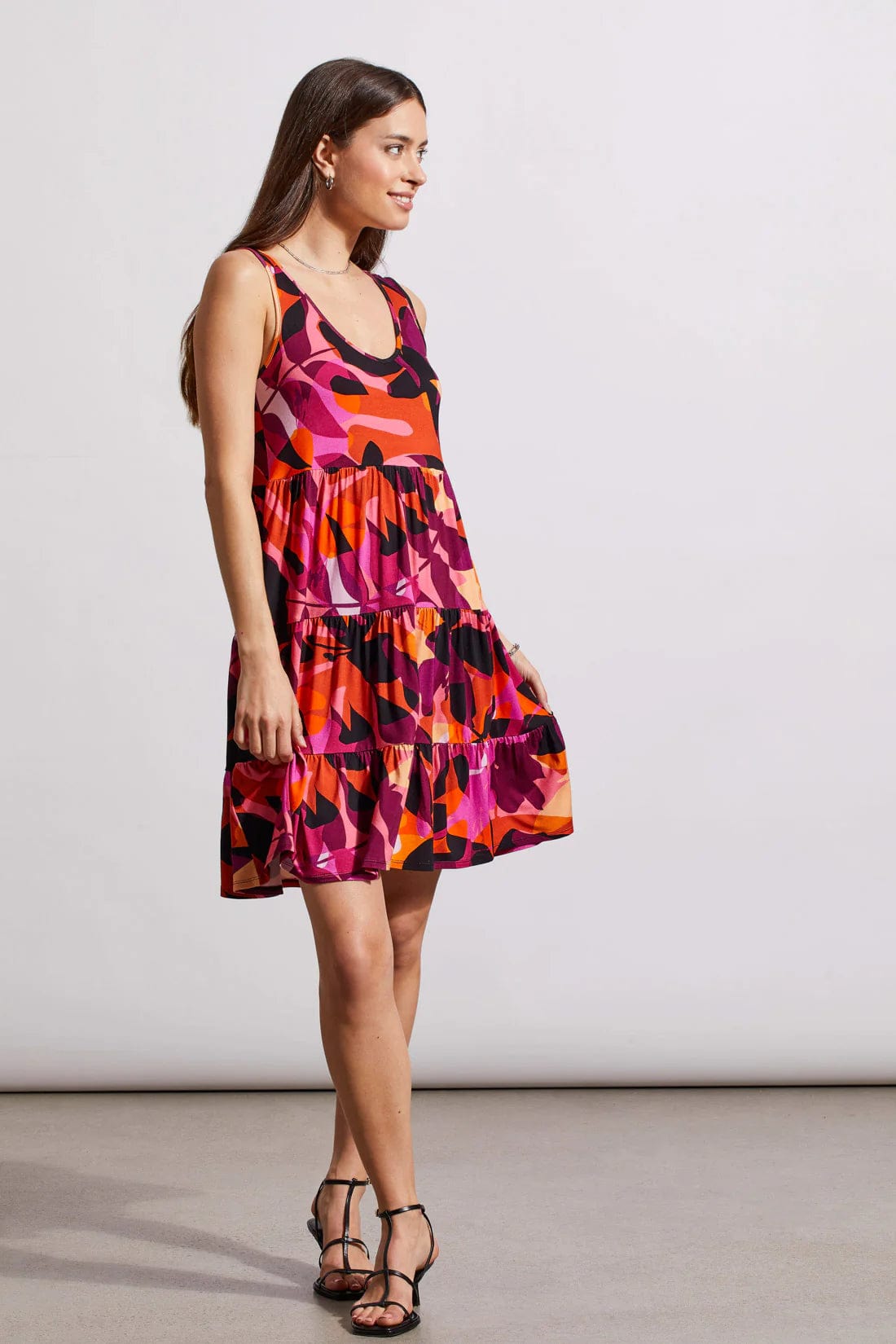Mauve Lush Short Tiered Knit Dress