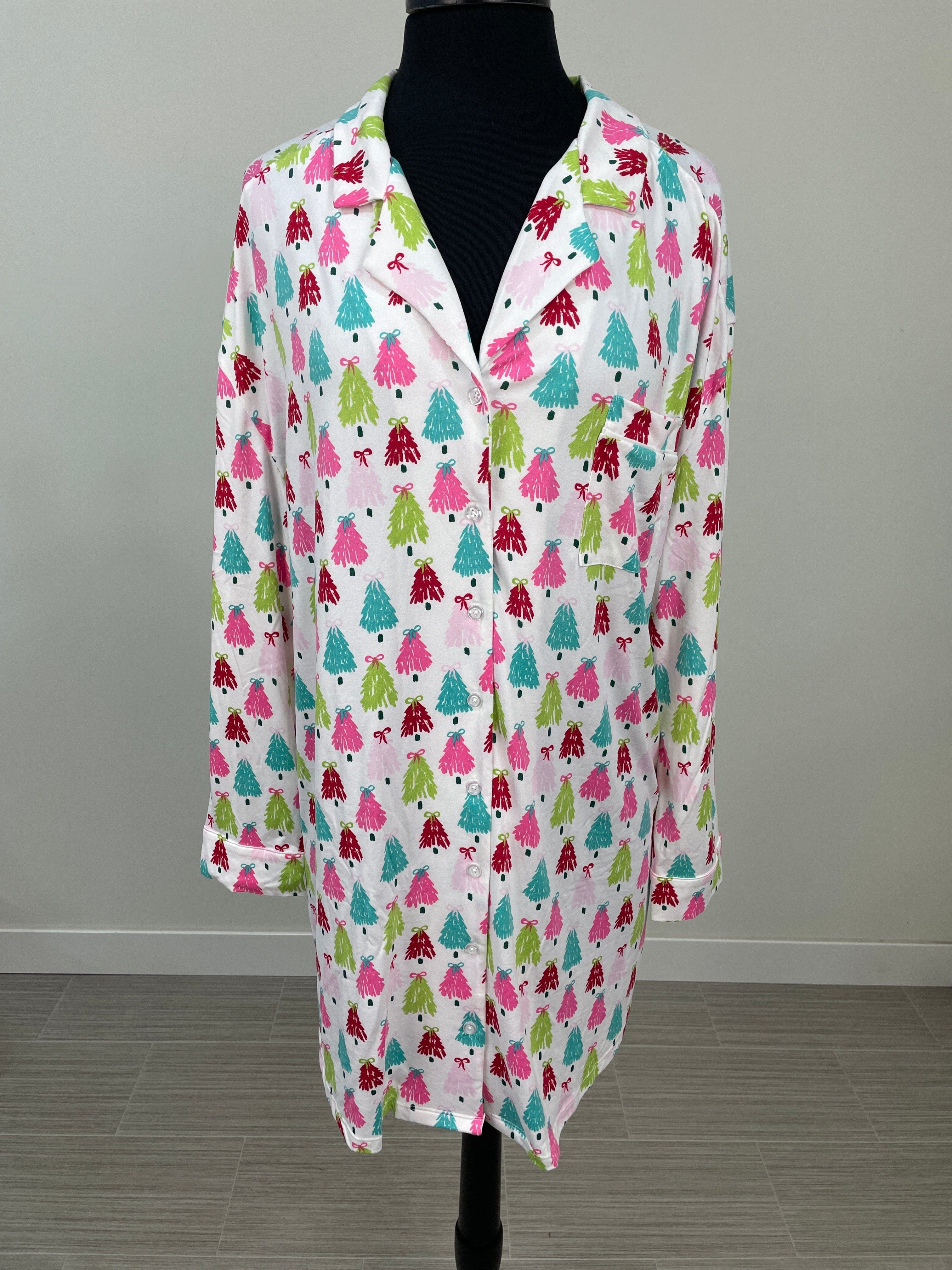 Merry & Bright Pines Sleep Dress