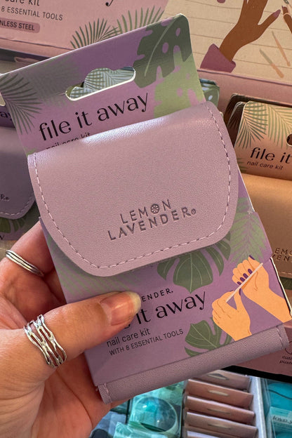 Lemon & Lavender File It Away Nail Care Kit