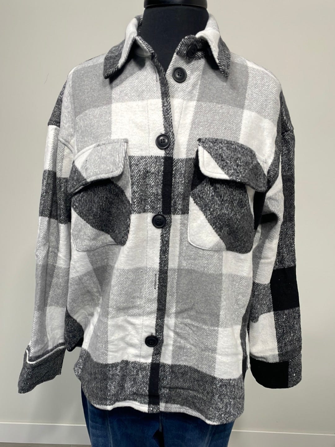 Black & White Plaid Shacket