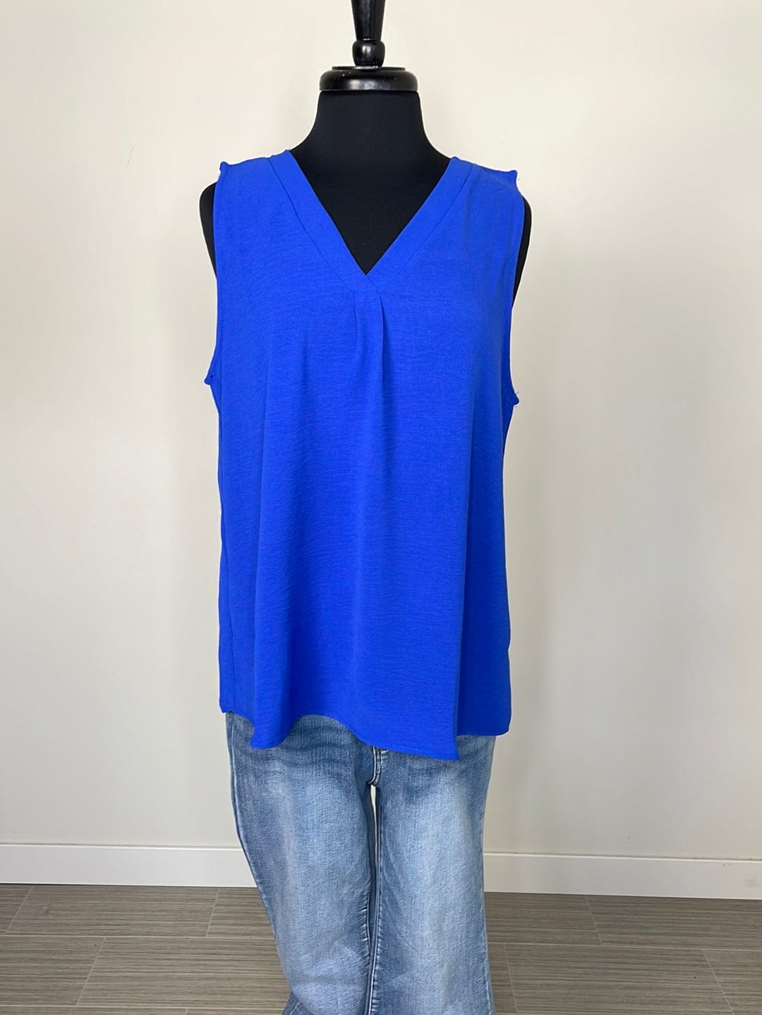 Royal Blue Breeezy Vneck Tank