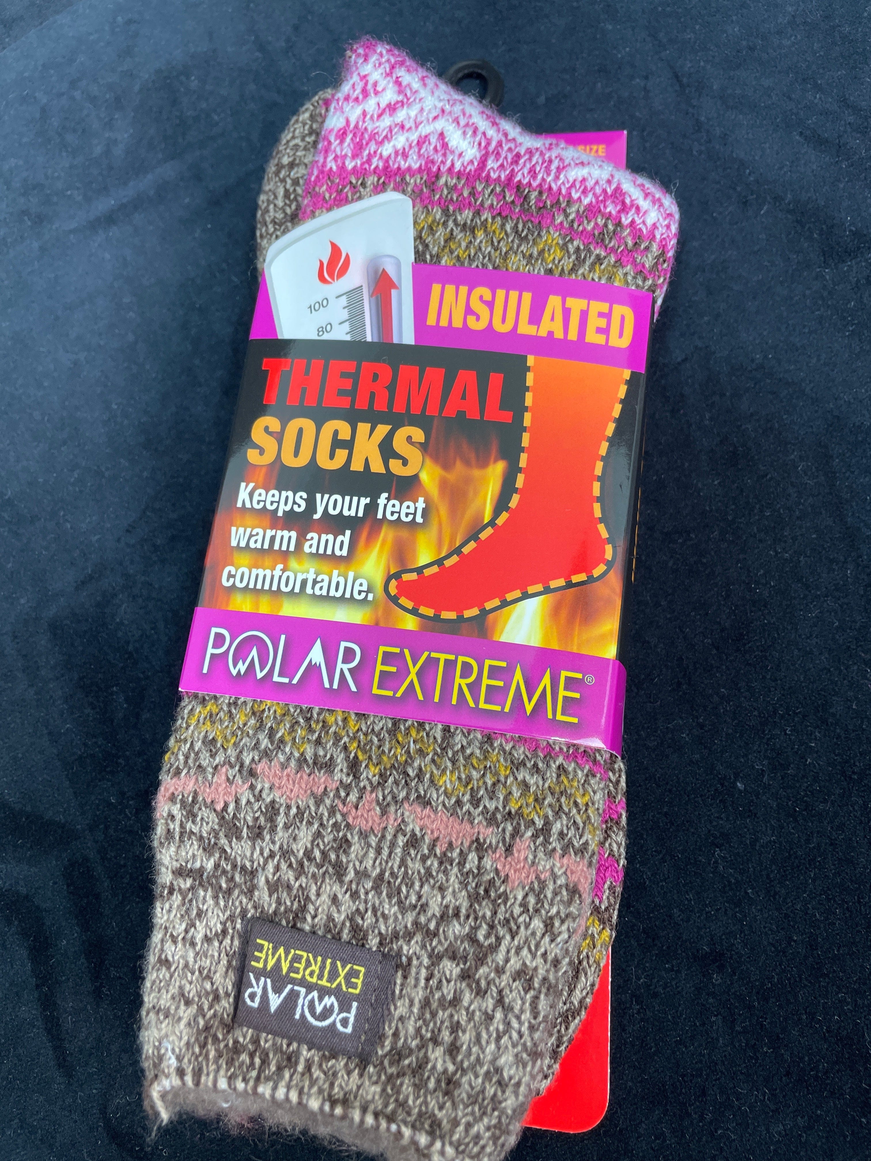 Brown Polar Extreme Heat Women's Fairisle Sock