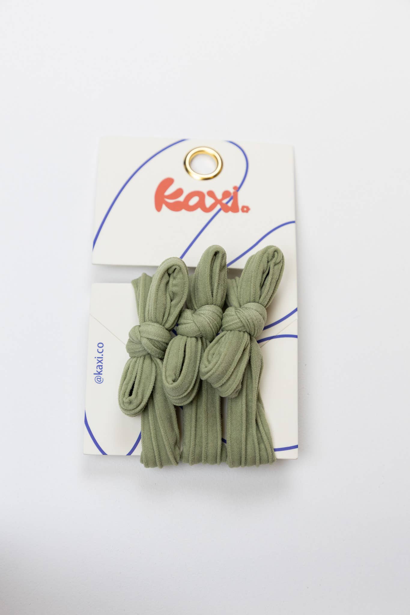 BOW SLICK BACK HAIR TIES: NAVY BLUE