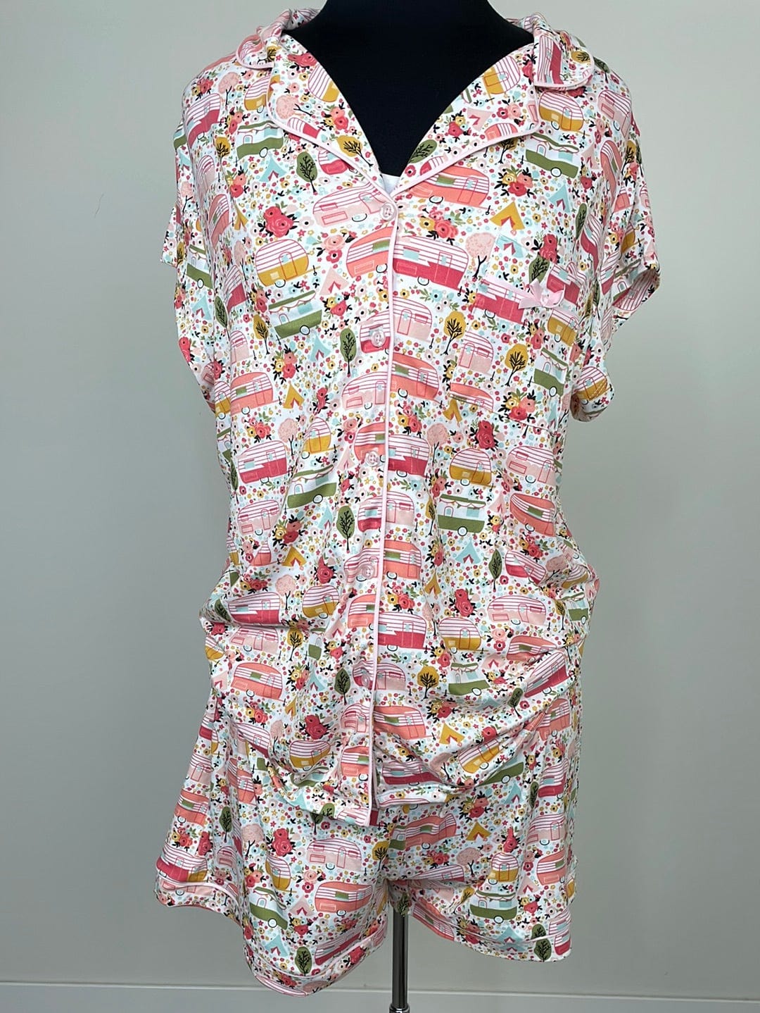 Happy Camper Short Sleeve Lounge Set