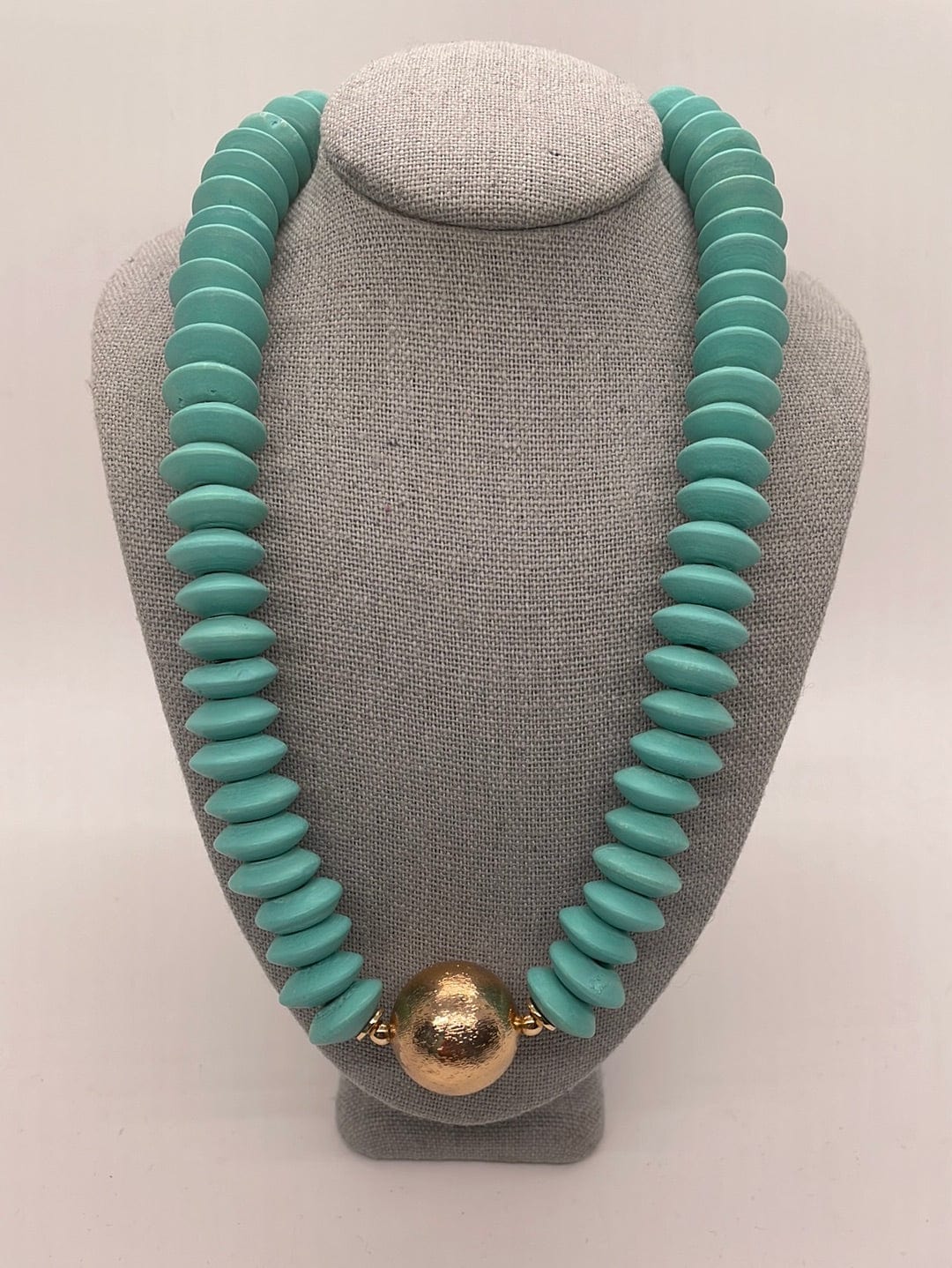 Turquoise Beaded Statement Necklace