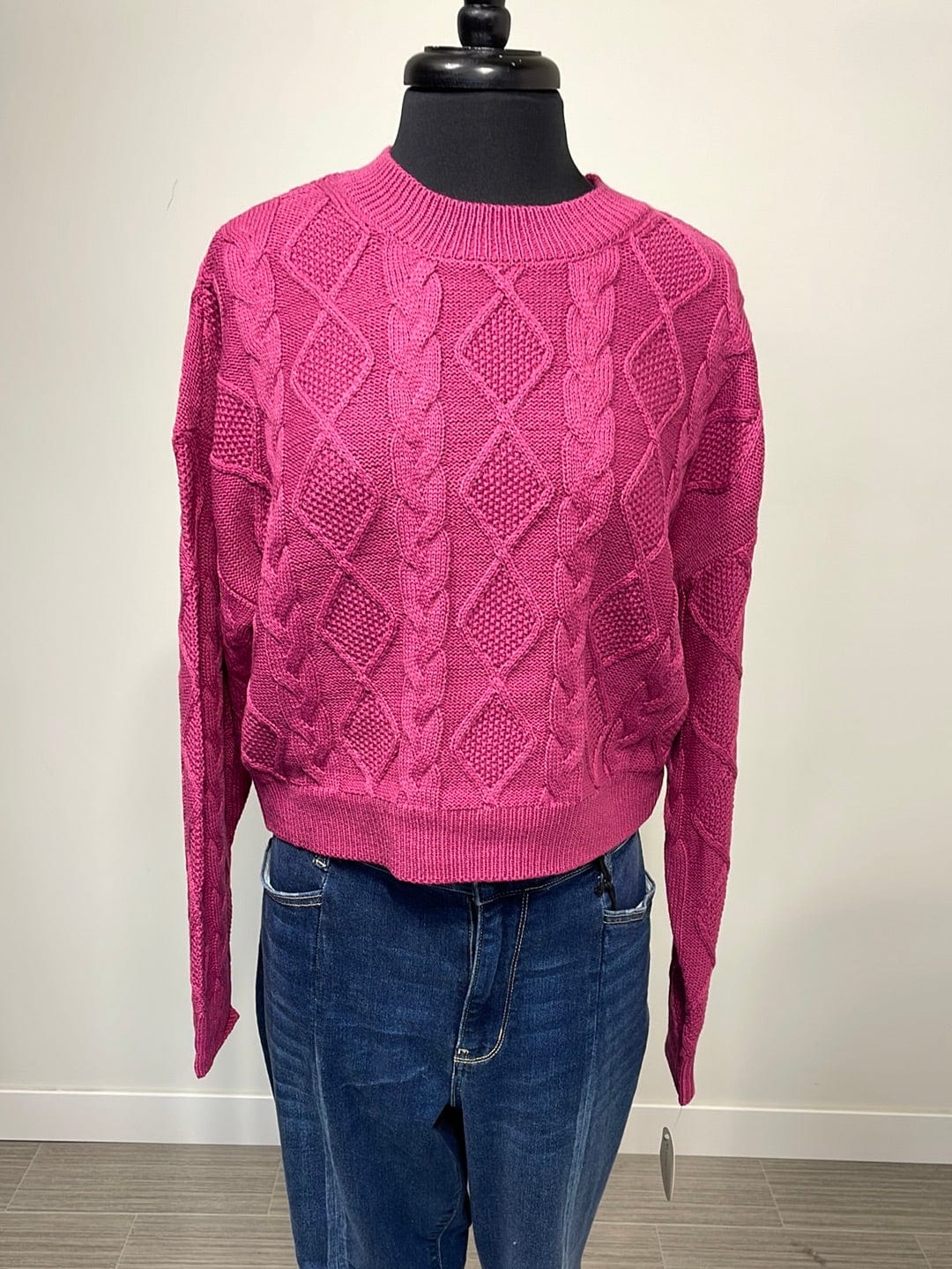 Magenta Knit Sweater