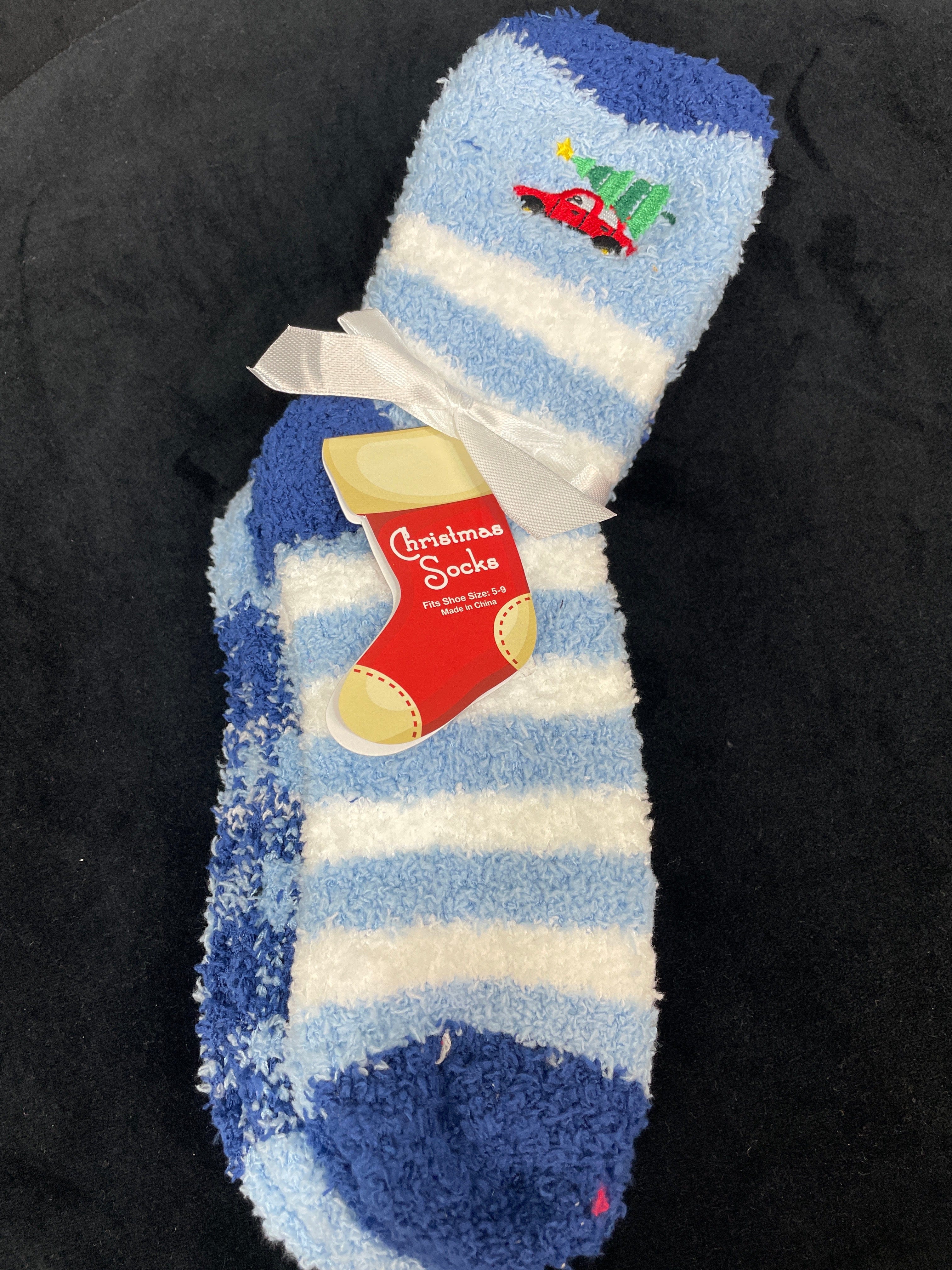 Blue & Car & Tree Butter Socks 2pk