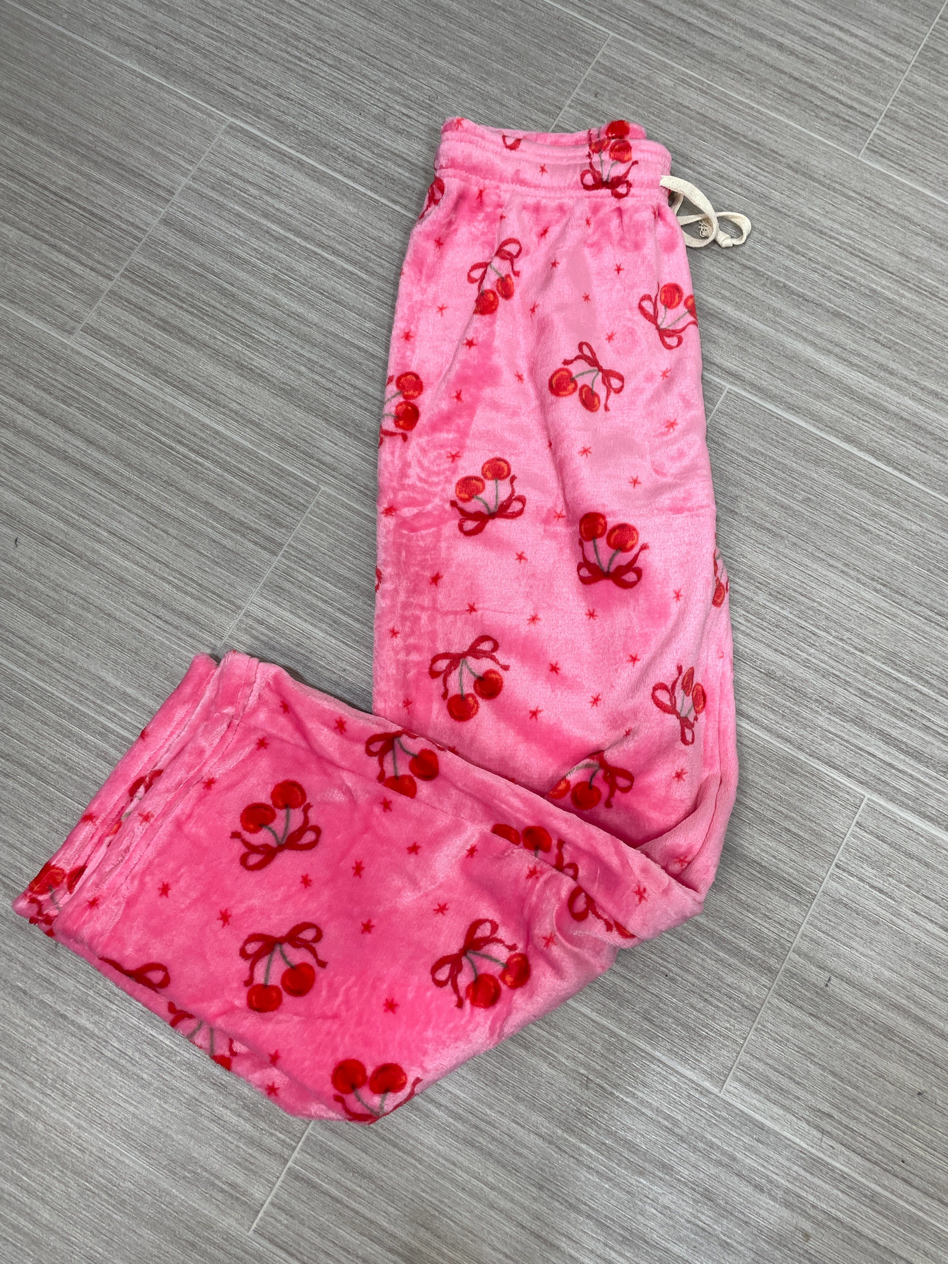 Pink & Cherries Pajama Pants