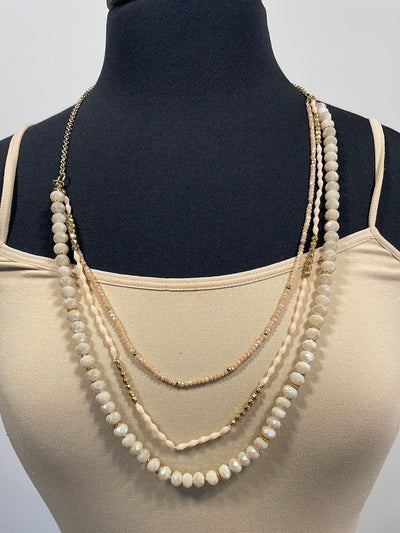 Ivory Beaded Layer Necklace