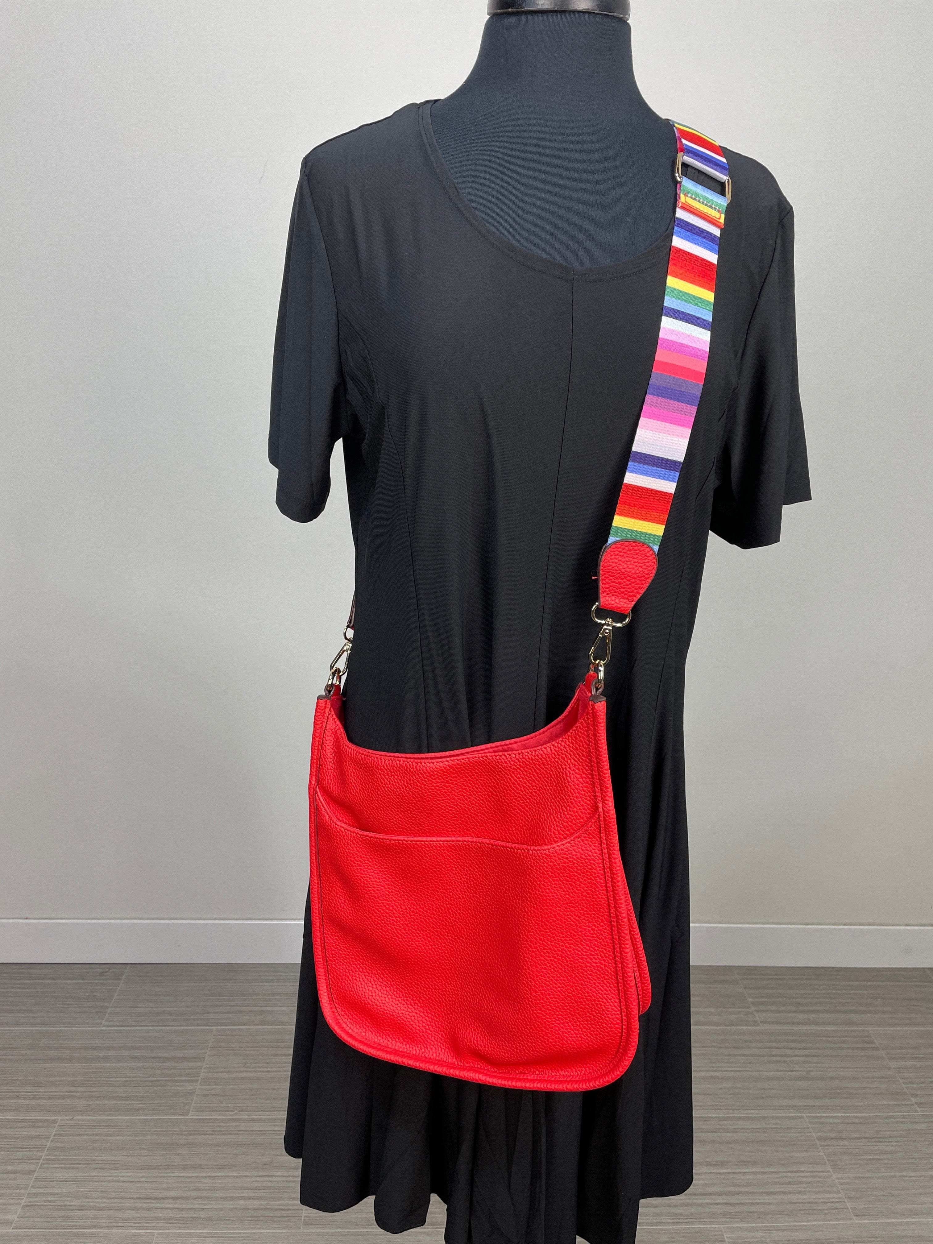 Red Crossbody Messenger Bag