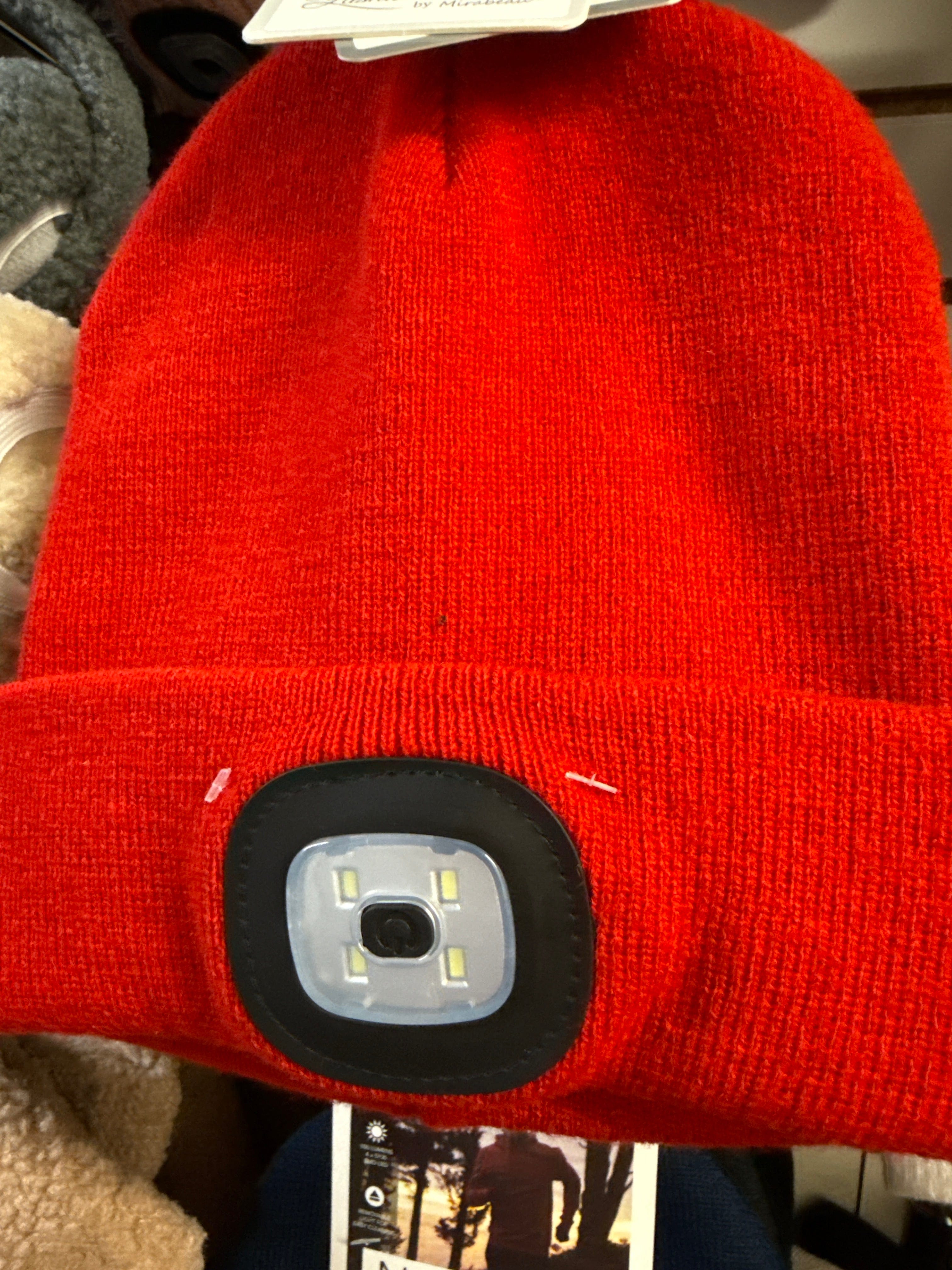 Red Spotlight Stocking Cap
