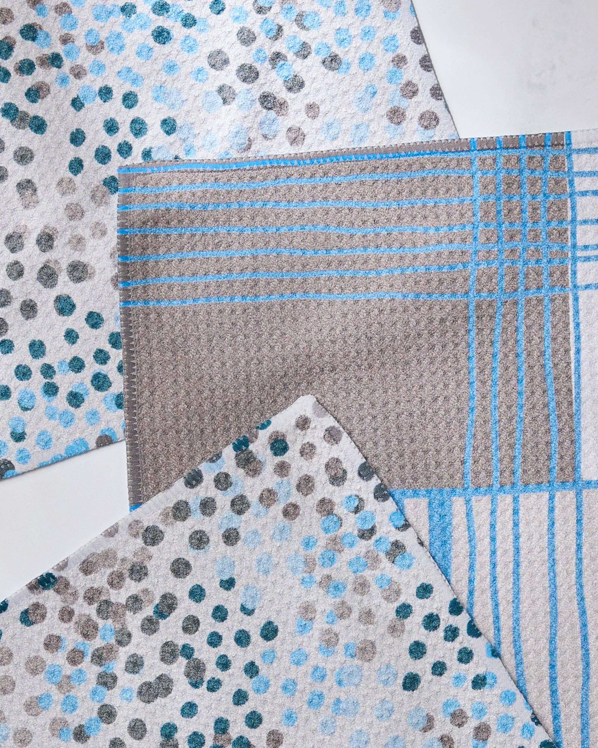 Cool Blocks and Dots Dishcloth Set