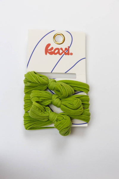 BOW SLICK BACK HAIR TIES: MILK CHOCOLATE