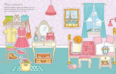 First Sticker Book Dollhouse : Usborne