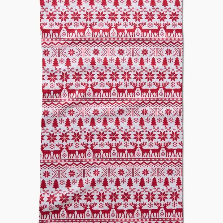 Geometry Christmas Jumper Tea Towel