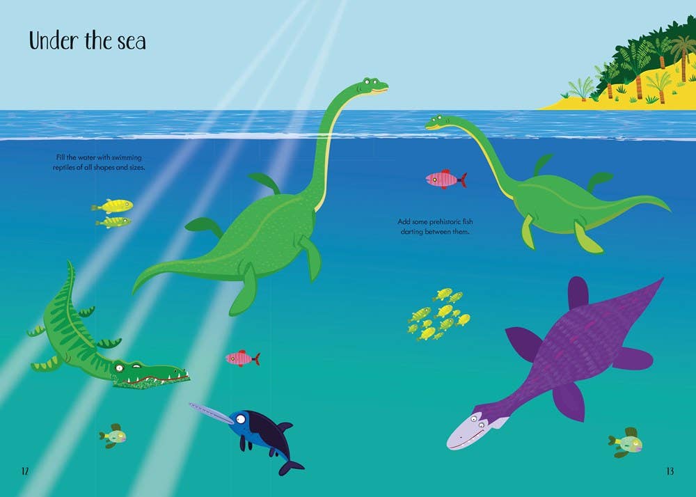 Little First Stickers Dinosaurs : Usborne