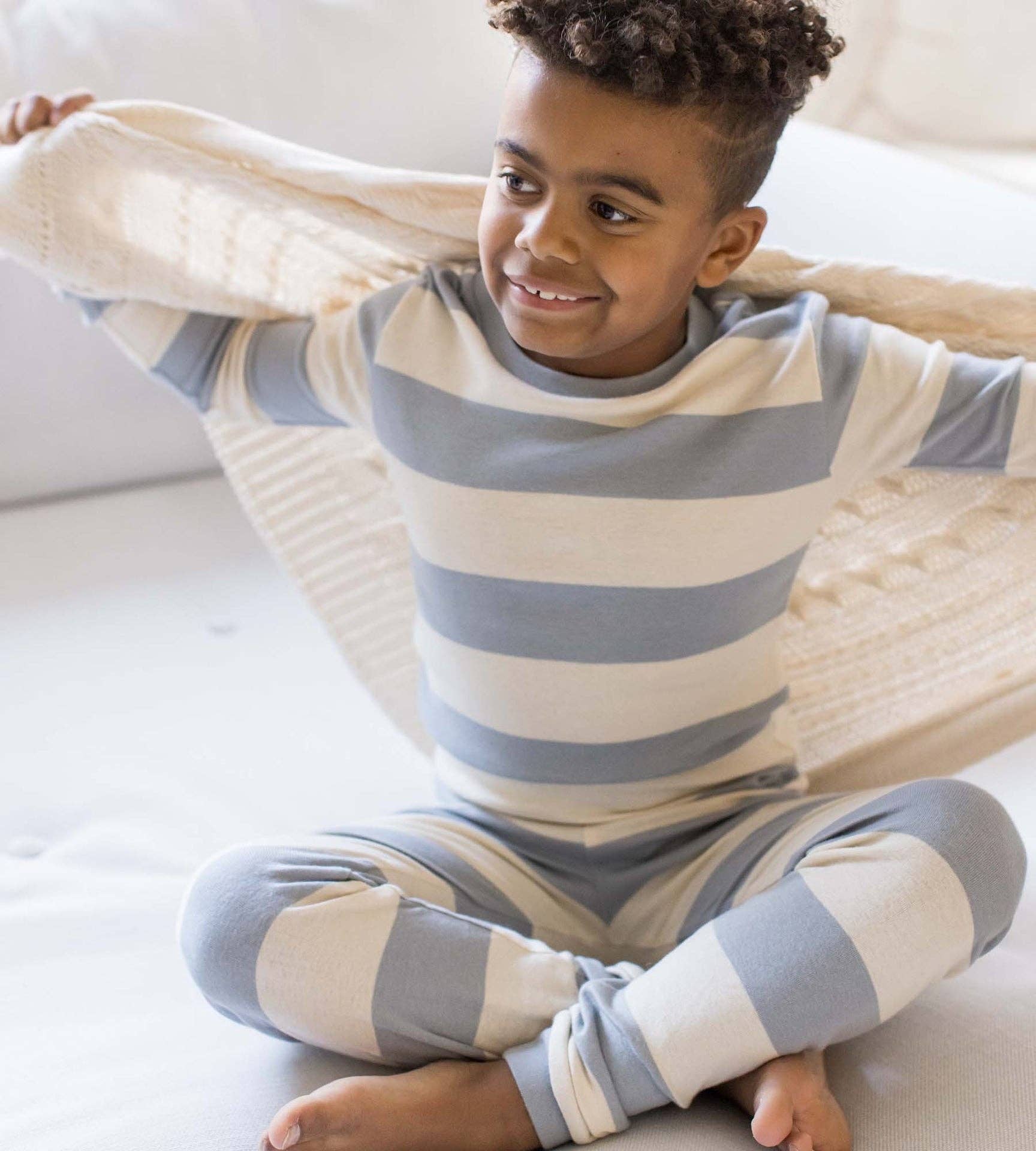 Rugby Stripe Organic Cotton Sleep & Play