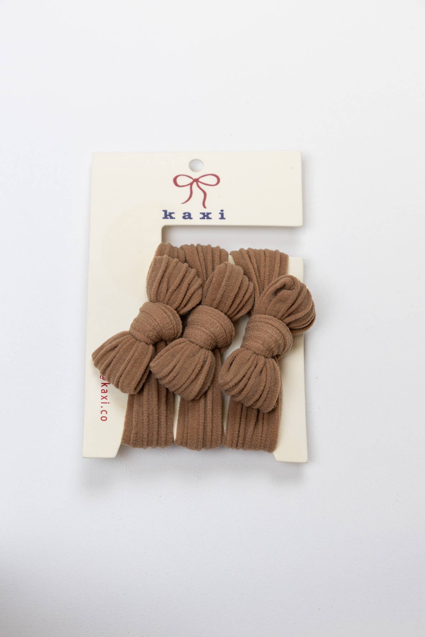 BOW SLICK BACK HAIR TIES: NAVY BLUE