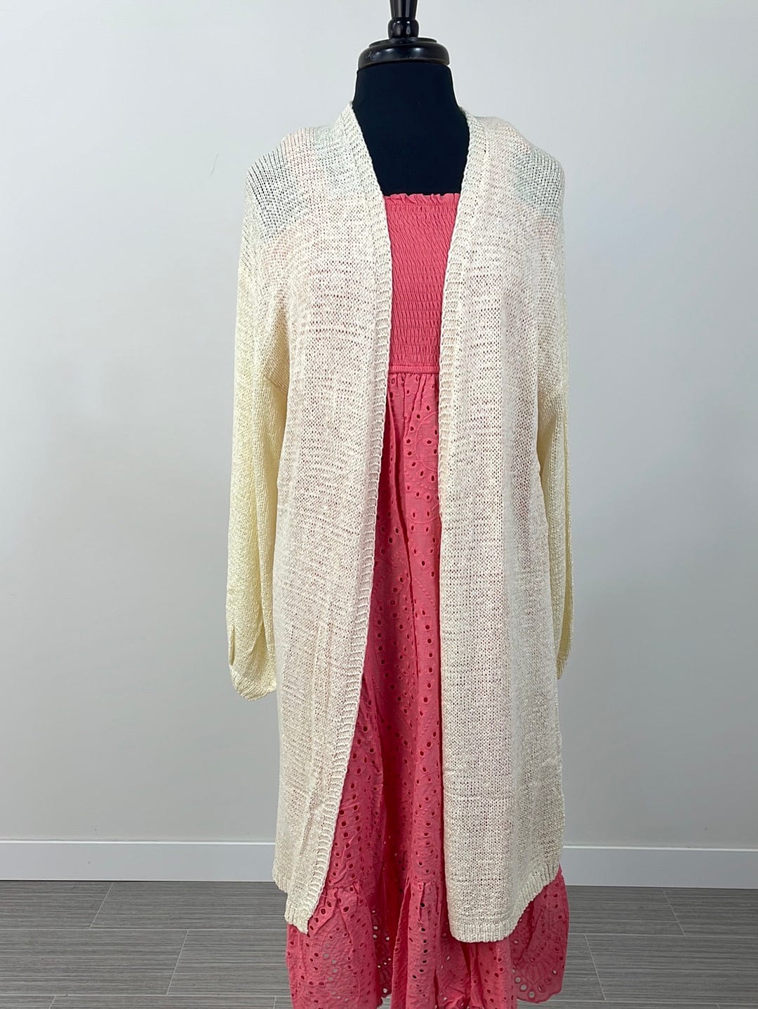 Ivory Back Detailed Cardigan