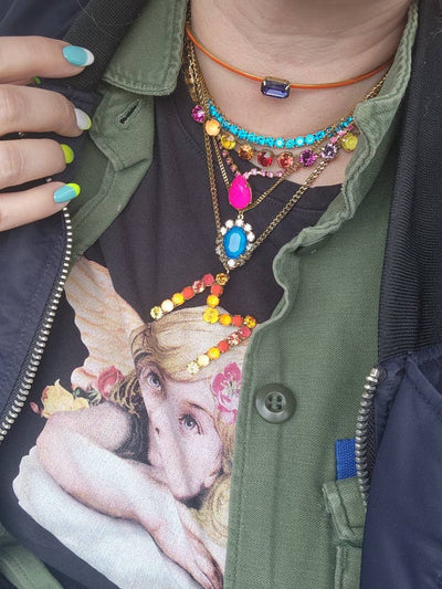 Milli Necklace in Electrics: Electric Blue