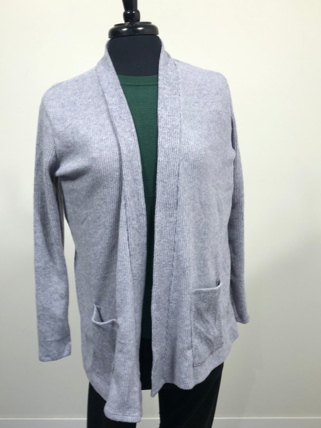 Heathered Grey Sweater Cardigan