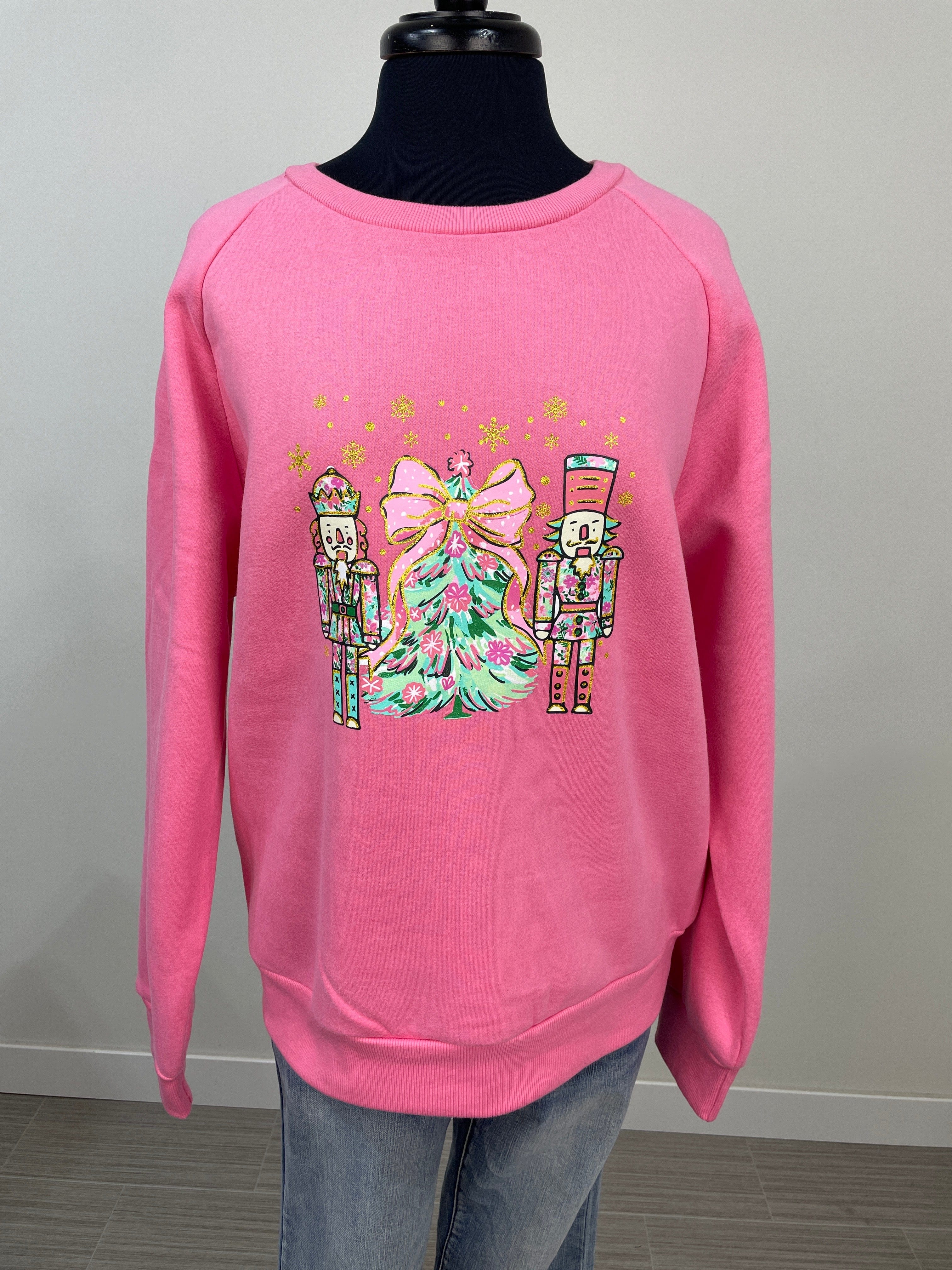 Pink Sugarplum Nutcracker Sweatshirt