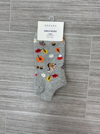 FREE WITH PURCHASES Squirrel Ankle Socks