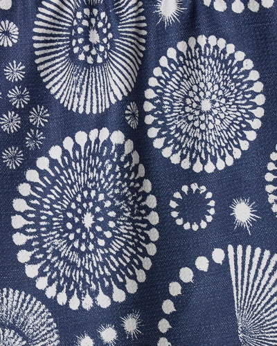 Geometry Freedom Sparks Tea Towel: Blue