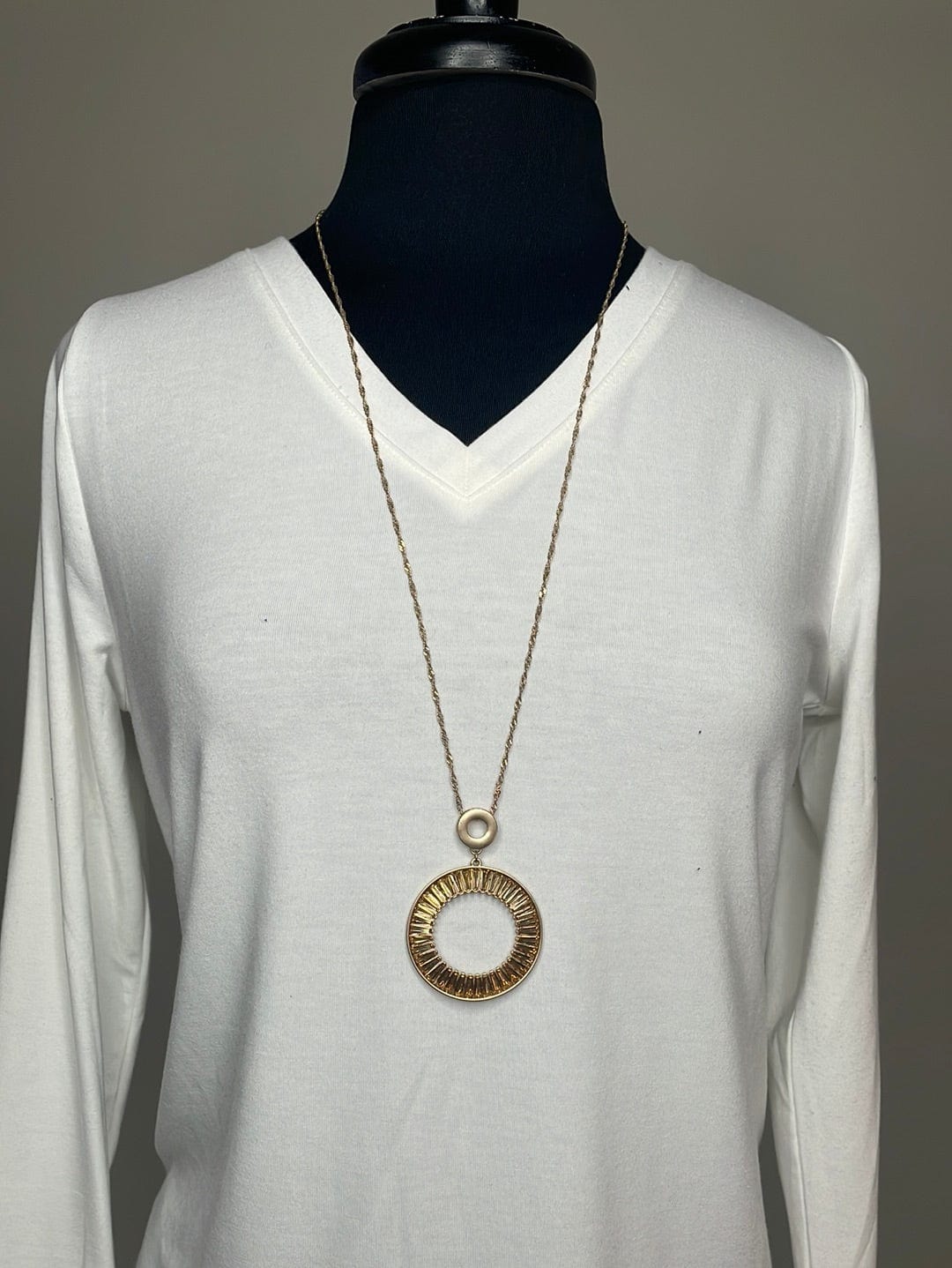 Gold Dazzle Pendant Necklace
