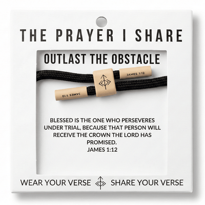 OUTLAST THE OBSTACLE Christian Cord Bracelet
