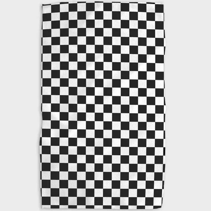 Geometry Check It Kitchen Tea Towel
